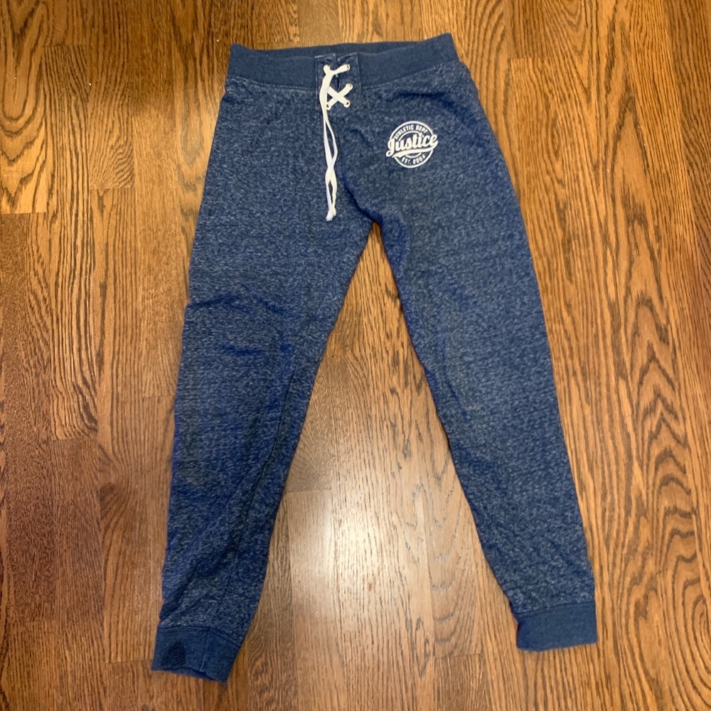 Blue justice sweatpants